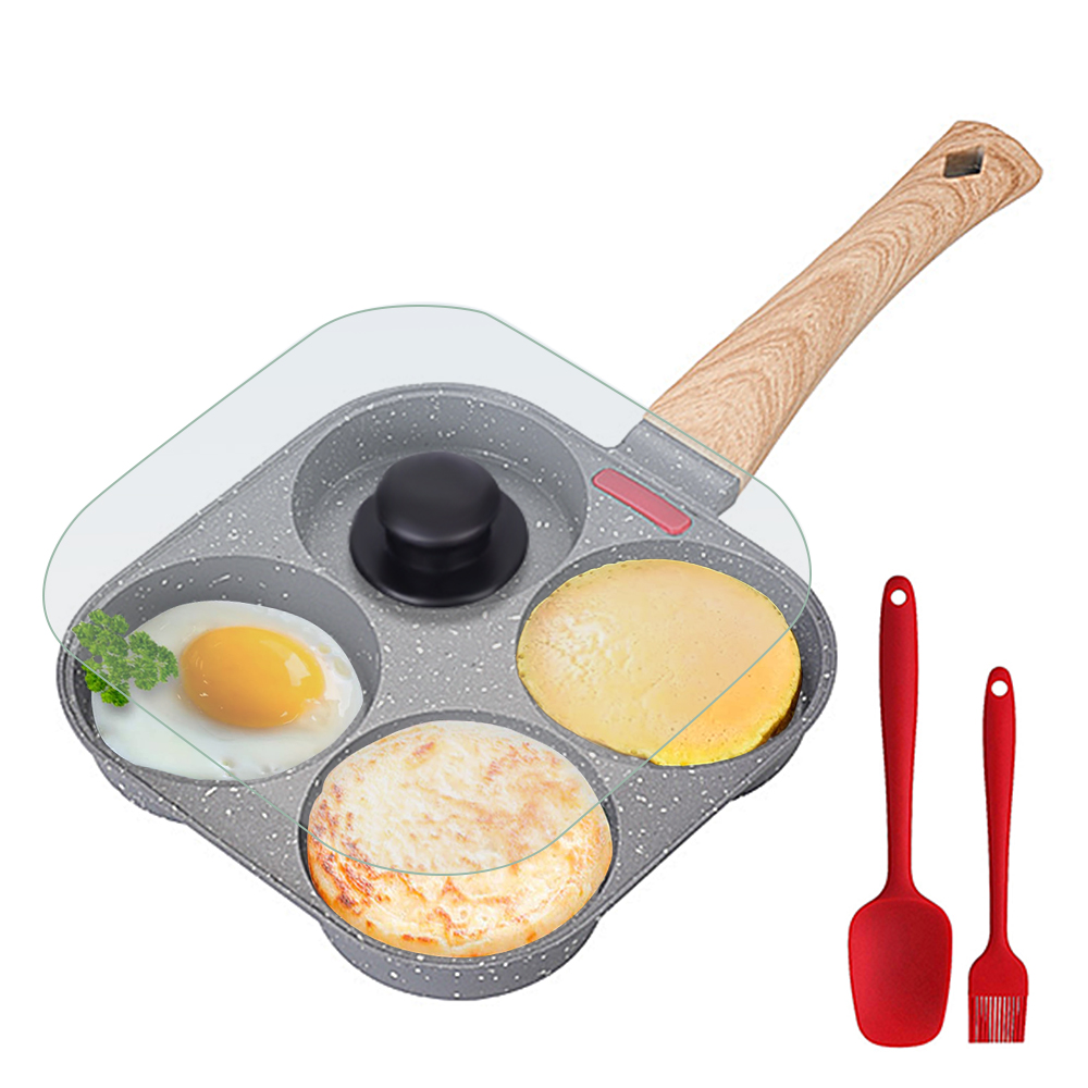 Non Stick 4-Cup Egg Frying Pan - Egg Waffle Pan recension och pris