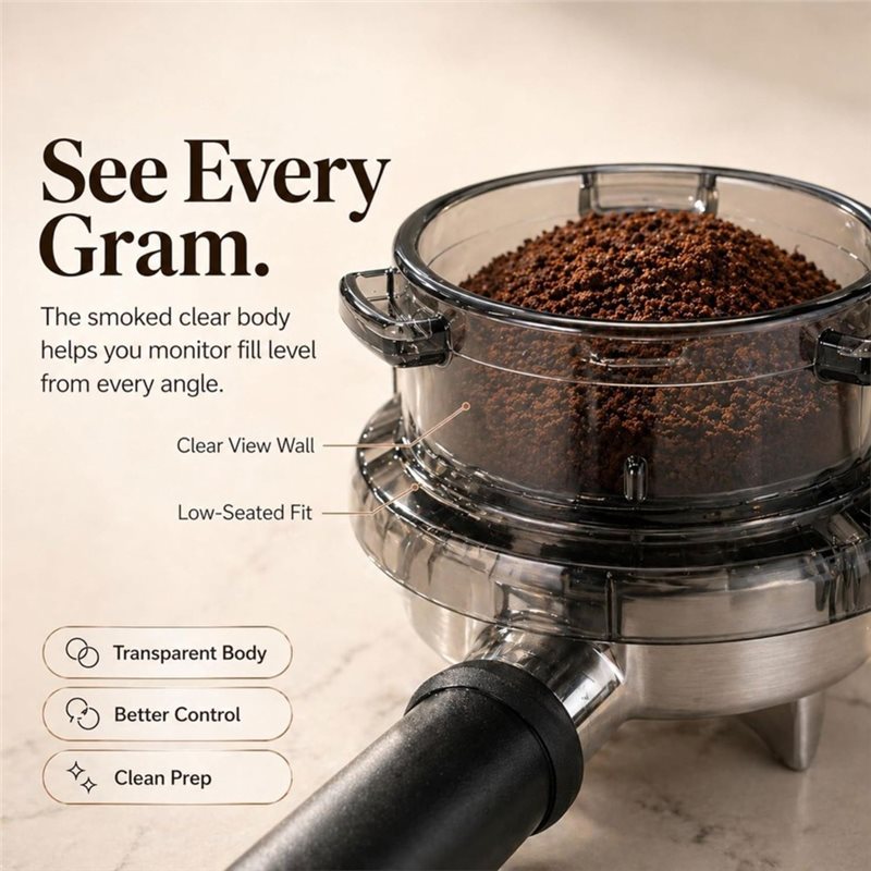 A65T-Twist-Lock Portafilter Do - Breville Espresso Barista Express recension och pris