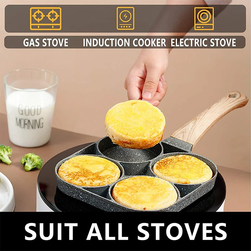 Pancake Egg Frying Pan 4 Cups  - Egg Waffle Pan recension och pris