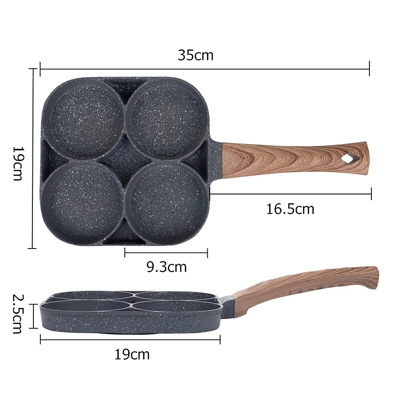Pancake Egg Frying Pan 4 Cups  - Egg Waffle Pan recension och pris